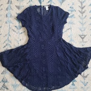 American Rag Lace Mini Dress | Midnights Era | Navy dress